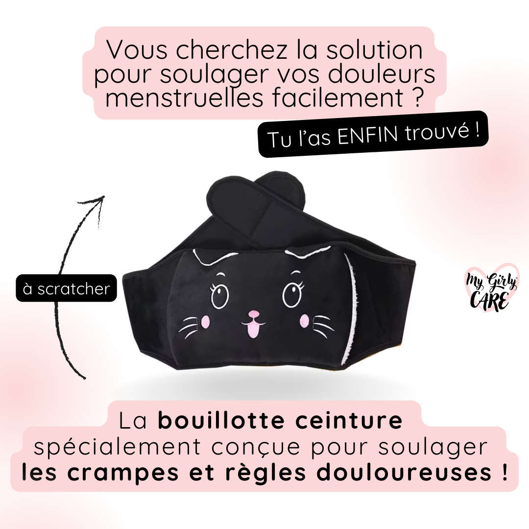 "Ceinture-bouillotte" MyGirlyCare® - Kitty Edition Limitée