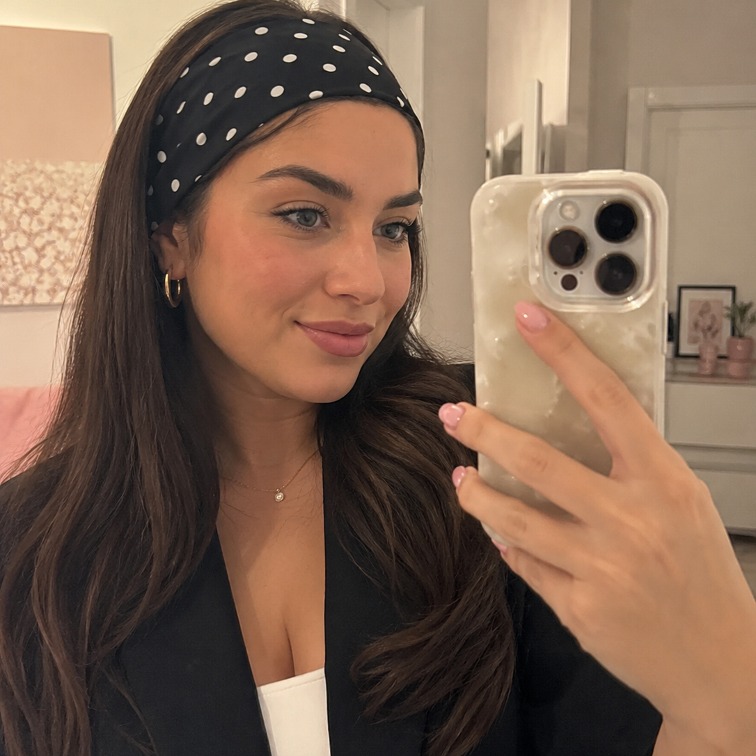 "Louise" - Bandeau à pois